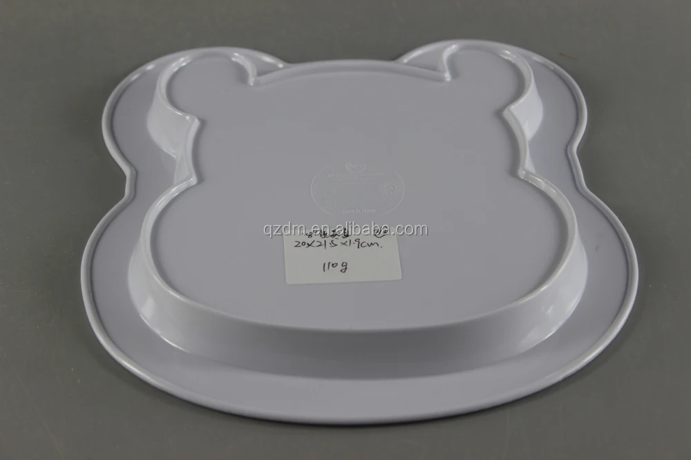 Bear Shape Melamine Dinner Plates For Kids(Christmas Gifts For Children)