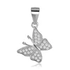 POLIVA New Design Simple Custom Women 925 Sterling Silver Metal Animal Flying Butterfly Charms Pendant