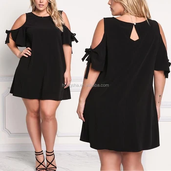 robe droite noire grande taille