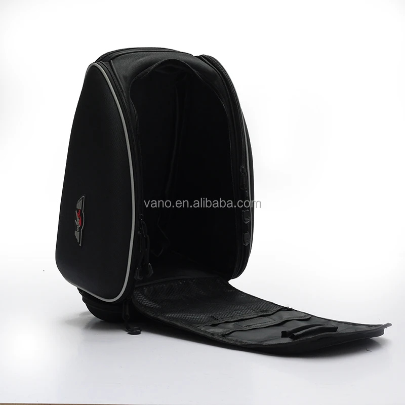 Waterproof combo PU/PVC motorcycle tank bag saddle bag with side pockets