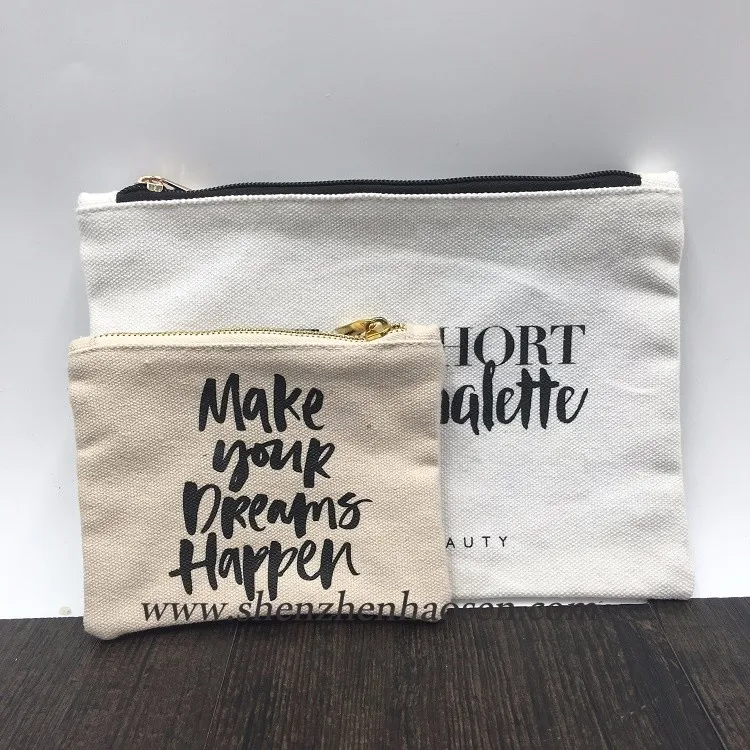 Promotional Custom Canvas Zipper Pouch Buy Small Canvas Zipper Pouch