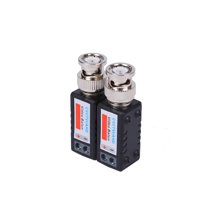 75 ohm BNC to 120 ohm 720P 1080P 4MP 5MP HD CVI/TVI/AHD security cctv camera utp passive video balun
