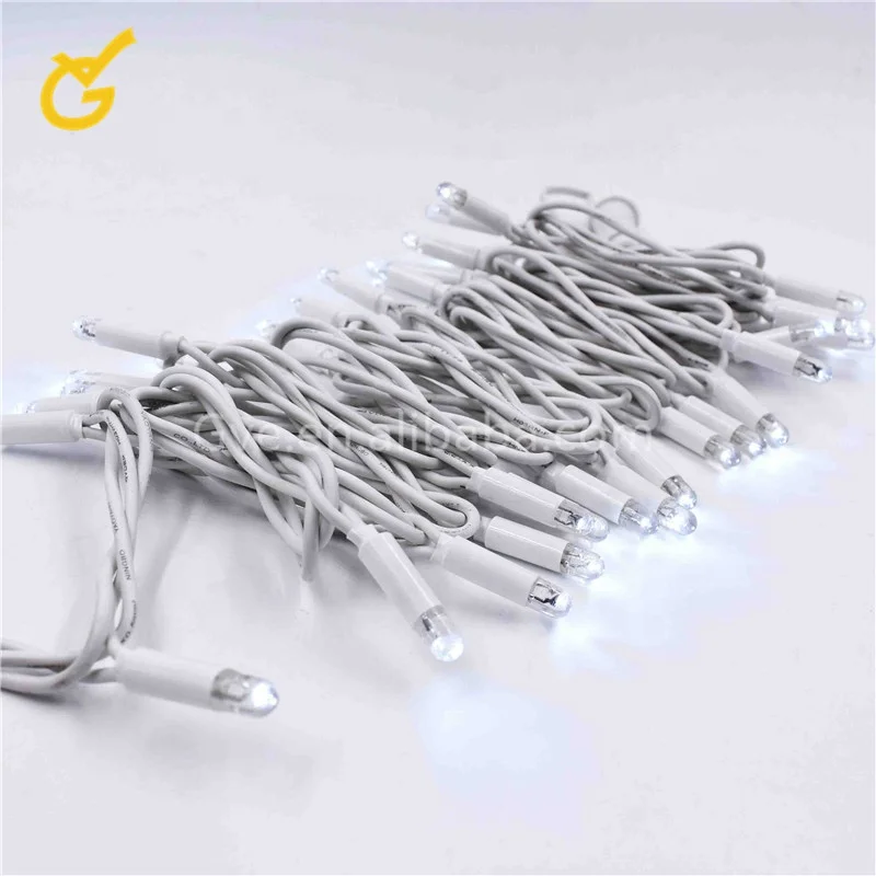 220V 230V 240V Twinkle flash LED String Lights Christmas Rubber Cable Commercial Lighting garland  for holiday street decoration