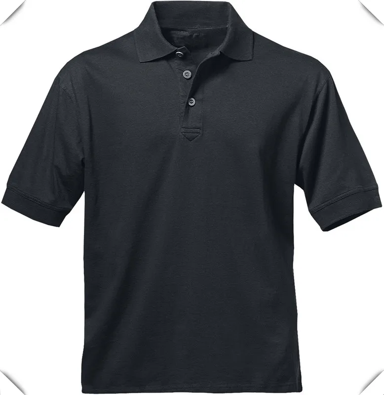 Custom Cheapest Plain Black Solid Color Dryfit Polo T-shirt For Adult ...