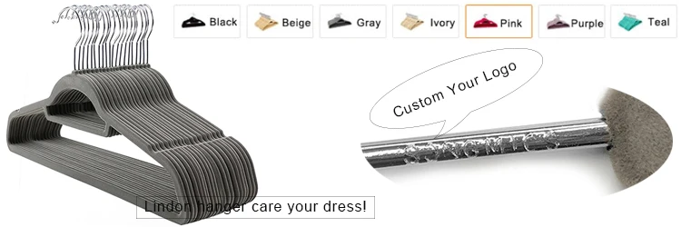 Discount 60% off 50 Pack Luxury Bulk Non-Slip Thin Slim Black Plastic Flocked Velvet Suit Clothes Hanger Wholesale.jpg