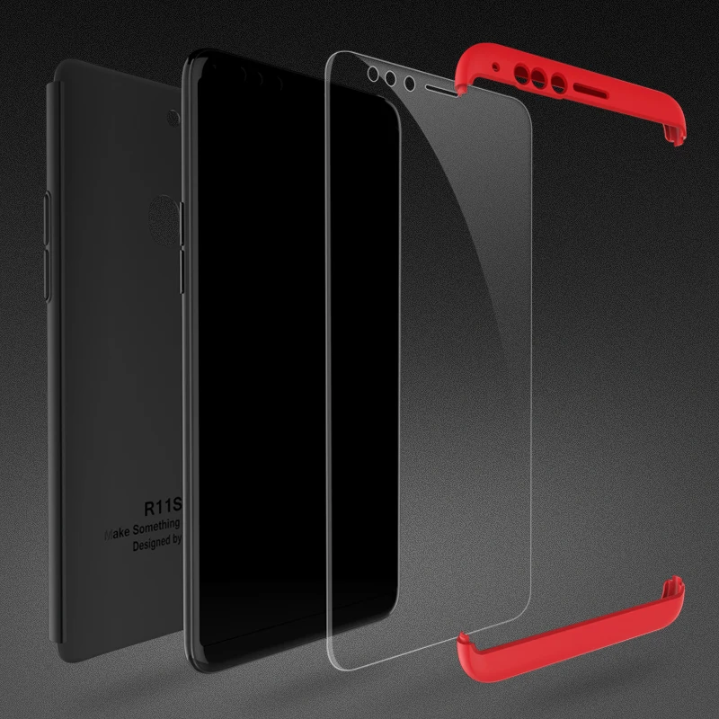 case for OPPO R11S Cover, Removable 3in1 Hard PC Shield Back Cover Case for OPPO R11S phone cases