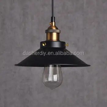 Black Metal Loft Hanging Pendant Lamp Fix Ceiling Light Black Metal Loft Hanging Pendant Lamp Fix Ceiling Light Flat Shade Nordic