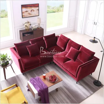 Modern Living Room L Shaped Goose Down Velvet Sofa Pink Furniture Shape Product On Alibaba Modern Living Room L Shaped Goose Down Velvet Sofa Pink Furniture Shape Product On Alibaba