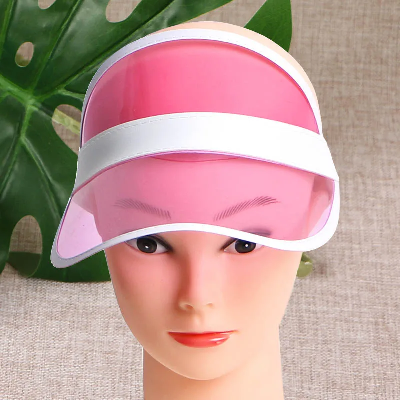 Wholesale Summer Sun Hat Women Outdoor Uv Protection Transparent