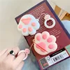 Free Shipping cartoon cute cat claw silicone Bluetooth wireless headset set for AirPods headset box
