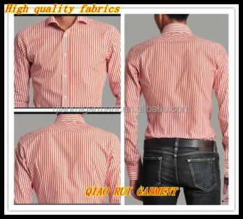 mens orange formal shirt