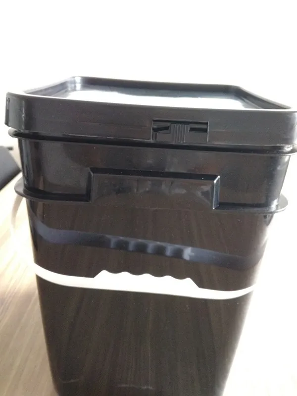 5 Gallon Square Plastic Paint Bucket With Lids And Handle Black Buy 5 Gallon Plastic Bucket