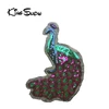 Specialized peacock patches sequin animal embroidery patch