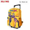 Children 's Cartoon Trolley Kids School Student Bag with Wheels