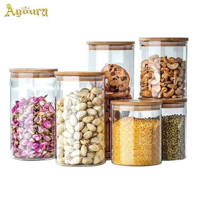 glass bottle flower tea jar