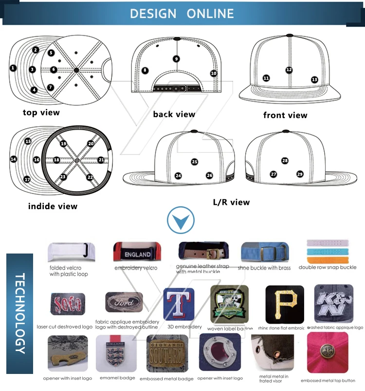 Custom Embroidery Sports Baseball Cap - Wholesale Fashion