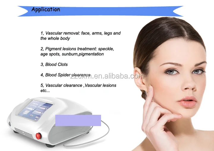 Diode Laser For Rosacea Vascular Veins Removal Therapy Device 980 Nm