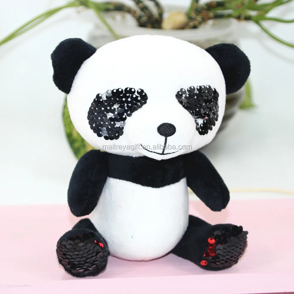 Lucu Kartun Boneka Mewah Mainan Panda Kepala Besar Dan Besar