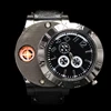 Black Collectable Butane Cigarette Cigar Lighter with USB Electronic Watch