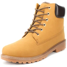 New big size leather men boots winter man shoes ankle boot men’s snow shoe martin cowboy autumn man fur botas velvet flats