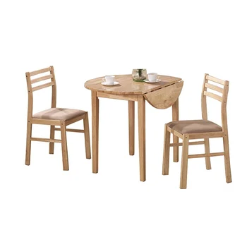 3 Piece Counter Folding Dining Table Chairs Set Natural Furniture For Breakfast Nook Or Entertainment Space Buy Wood Folding Dining Table Set Outdoor Furniture Custom Dining Table Chairs Furniture Set Dining Table And Stools