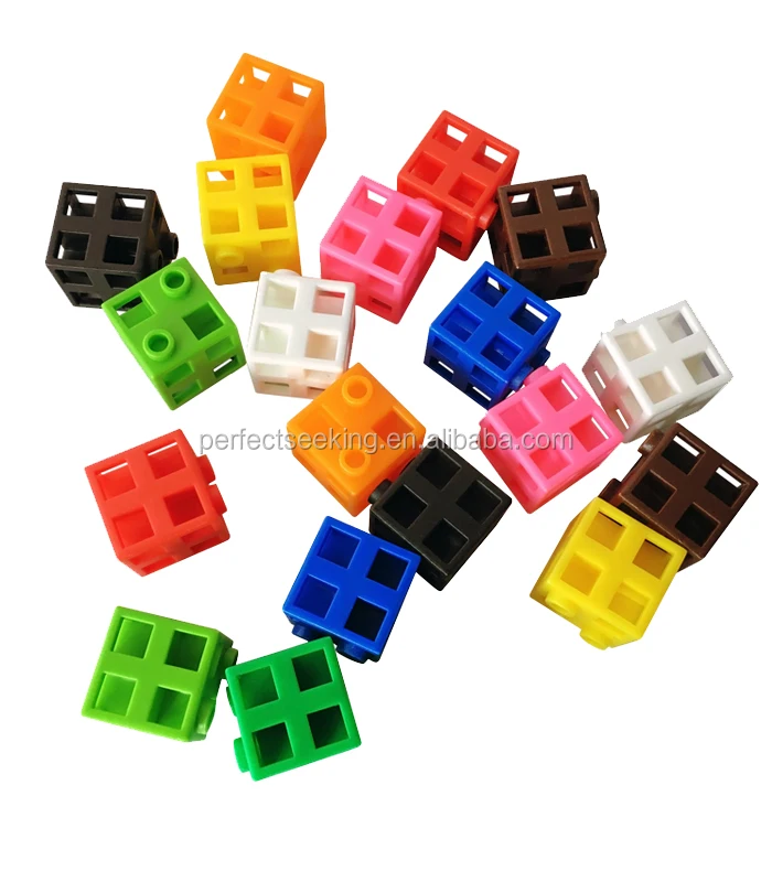 Plastic Snap Together Toys/plastic Linking Cubes Blocks /new ...