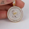 High quality bling boyfriend 24k gold pendant necklace+african pure gold jewelry