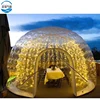 Wonderful design giant inflatable bubble tent, LED light air tight dome tent for event