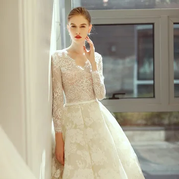 Fall Long Sleeve Wedding Dresses 2018