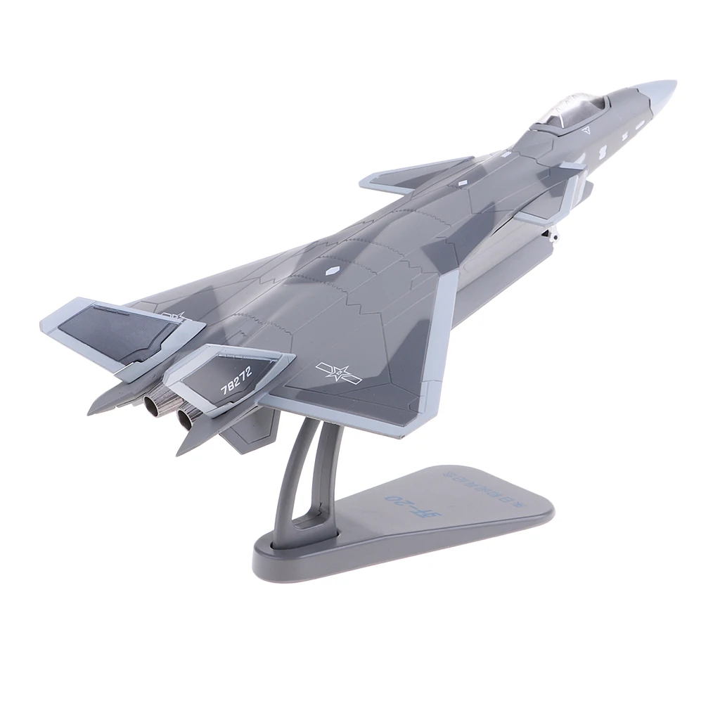 Simulation 1:100 Static Aviation Airplane Model J-20 Fighter Toy Collectable Simulation 1:100 Static Aviation Airplane Model J-20 Fighter Toy Collectable