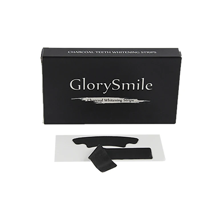 GlorySmile 5D Advanced Coconut Activated Charcoal Teeth Whitening Strips Private Label