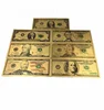 ST-Craft Free Shipping Hot US Dollar Currencies One Set/7 Pcs Old Money Colorful Foil Banknotes For Collection
