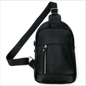 men's leather crossbody sling bag