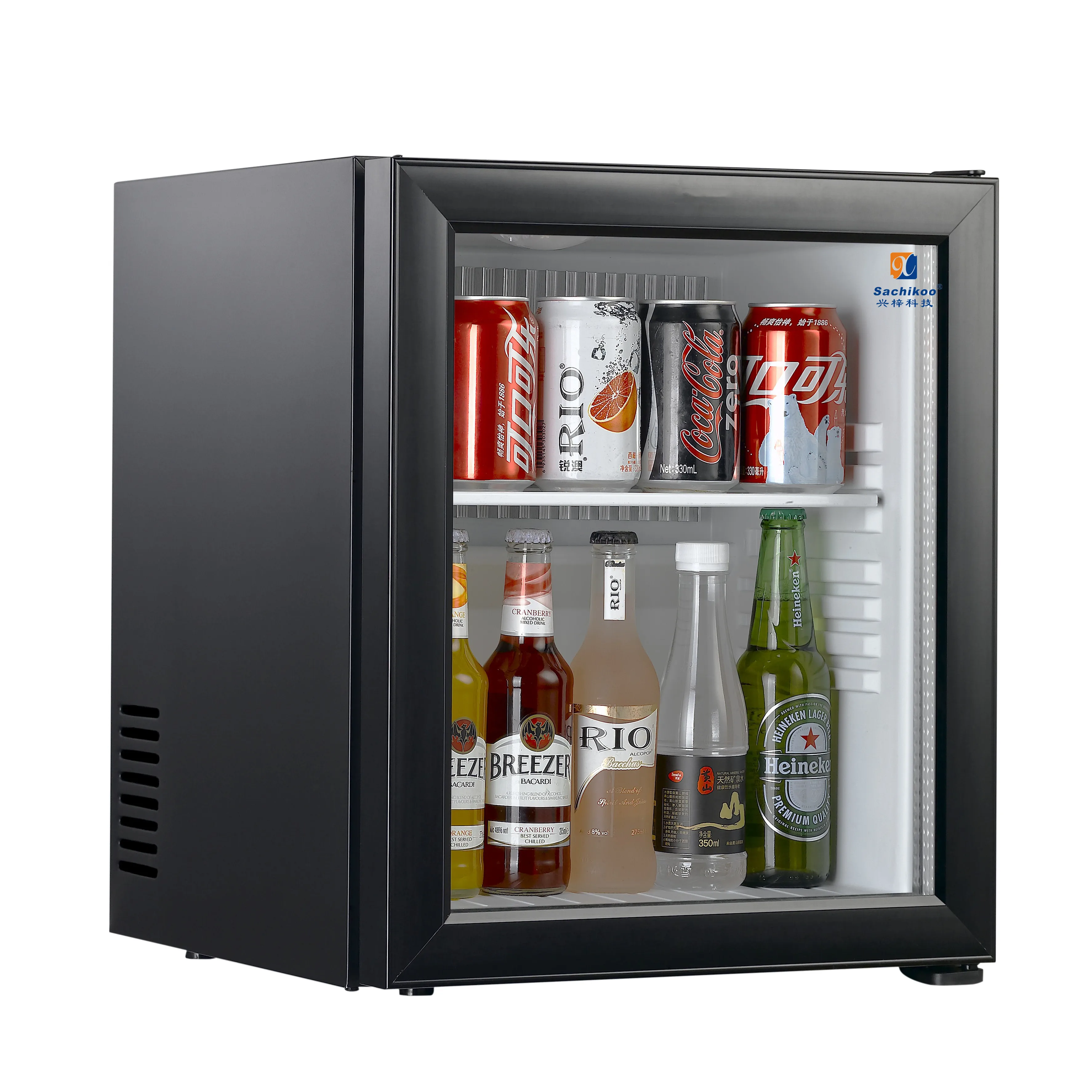 VINN DUNN ABSORPTION 25L Mini Fridge/Hotel Minibar/Table Top Cooler/Beer Fridge/Water Cooler/Wine Cooler for Kitchen Table/Office Table/Bedrooms Black Energy Class A++ Energy Class A++