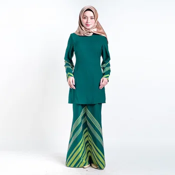  Baju  Kurung Peplum Design Latest Women Printing Islamic  