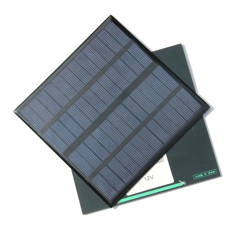 BUHESHUI 3Watt Polycrystalline Silicon Solar Cells 12V DIY Solar Power Battery Charger 145*145mm 3W Small Solar Panels