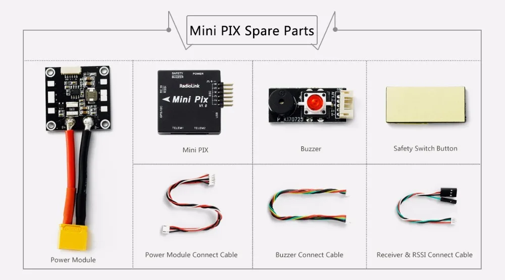 Radiolink Mini Pix Flight Control Vibration Damping By Software Atitude