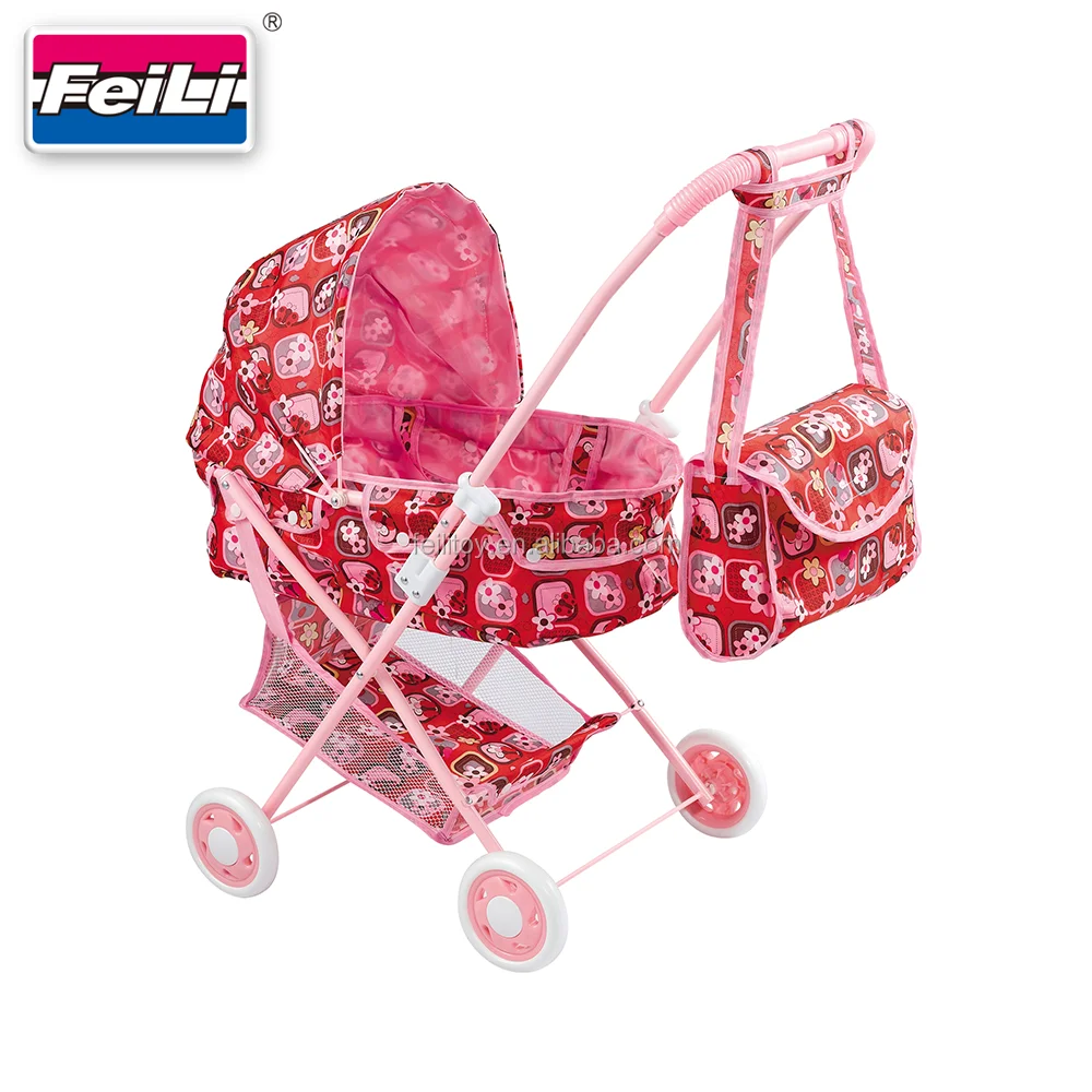 pink doll stroller
