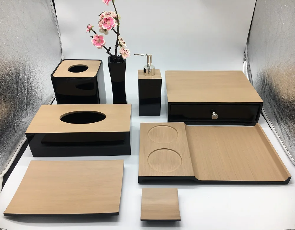 Customized Resin Bathroom Set Accessories for Star Hotel