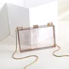 evening bags wholesale 2019 fashion luxury lady vintage clutches designer transparent clear boxed purse clear clutch bag