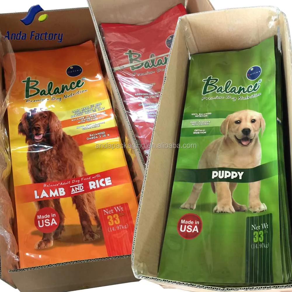 Dog Treats Plastic Packaging Bag /metalized Laminated Bopp Dog Food Bag