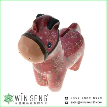 Fujian Murah Kotak Koin Indah Desain Bunga Pola Kuda Berbentuk