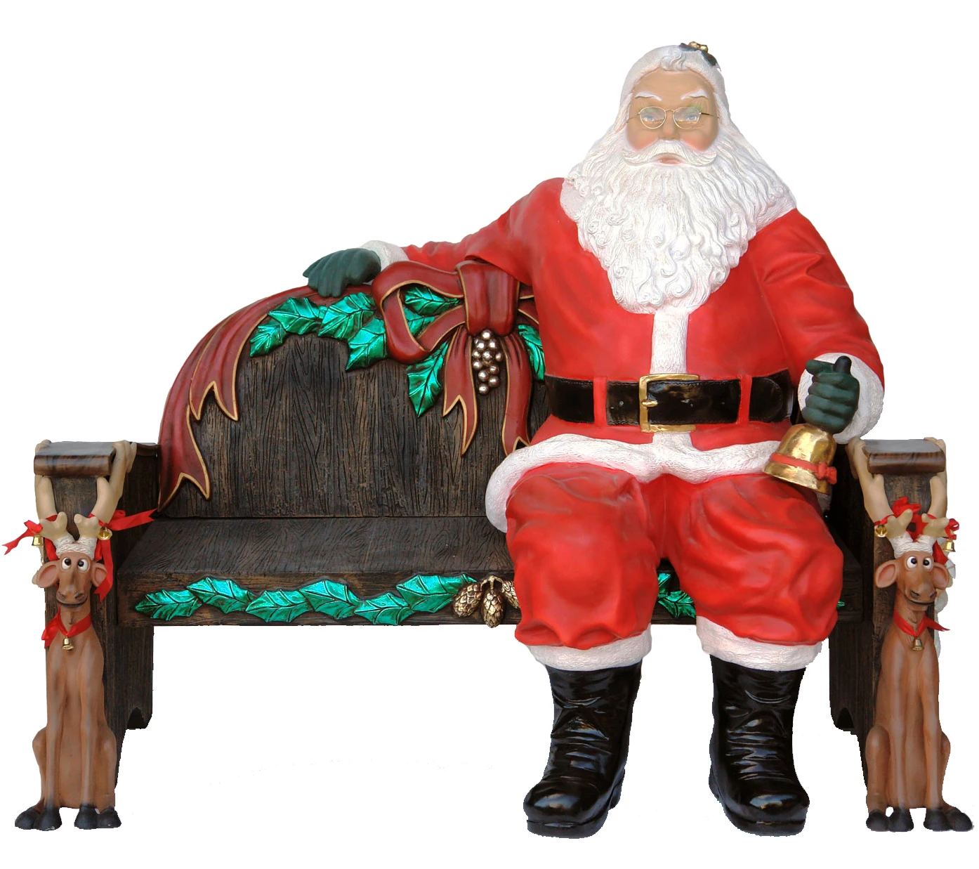 santa claus resin statue