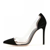 2019 Latest pointed toe high heel lady PVC dress Pump shoes