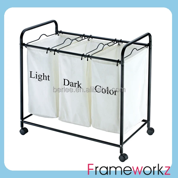 Triple Sorter Laundry Basket For Hotel Buy Laundry Basket,Hotel