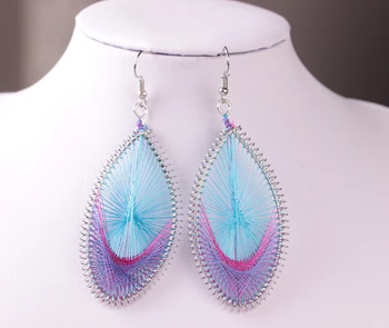 Fashion Trendy Ethnic Style Silk Thread Handmade Earrings Designs Fashion Trendy Ethnic Style Silk Thread Handmade Earrings Designs