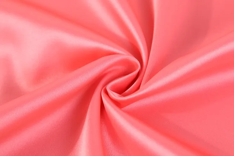 SOLID PLAIN COLOURED/COLORS SILK SATIN / 100 % POLYESTER FABRIC/CLOTH/DRESS 