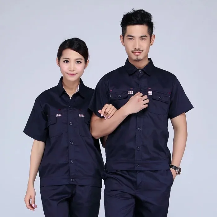 Polyester And Cotton 100 Cotton Material Summer Workwear Uniform