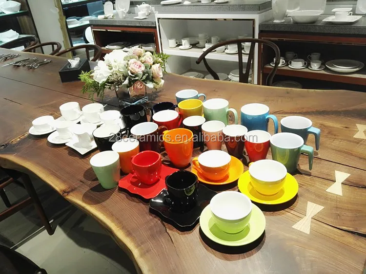 Chinese factory custom logo colorful Porcelain sublimation coffee ceramic mug