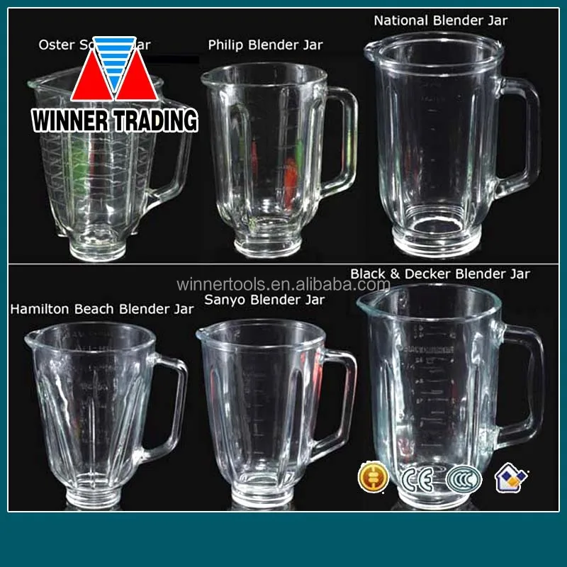 5 Cup Glass Square Top Blender Jar,Fits Oster & Osterizer Buy Blender